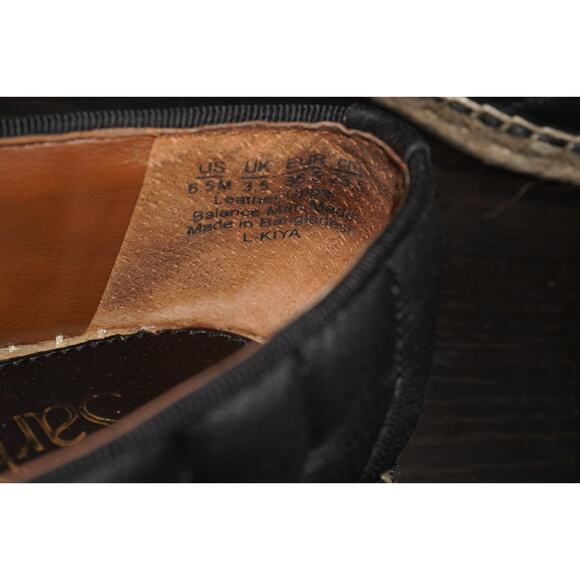 Franco Sarto Quilted Espadrille Flats Black Slip On Shoes Women’s 6.5M Casual - Picture 5 of 8